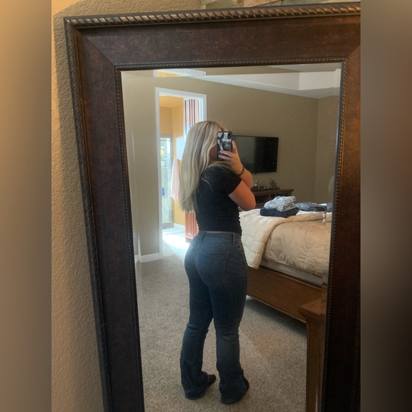 Size 4R Bootcut Midrise blue jeans. Express brand. - Picture 14 of 14